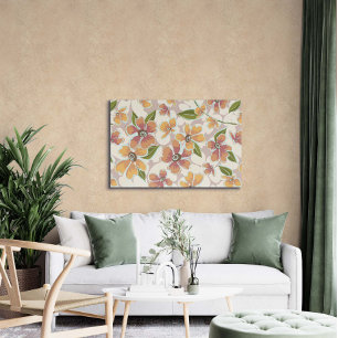 Tropical Retro Botanicals Canvas Print
