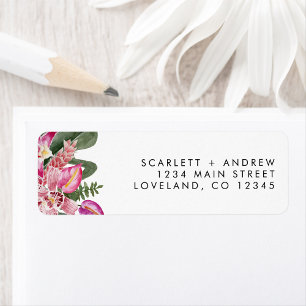 Tropical Return Address Label