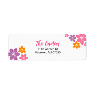 Tropical Return Address Label