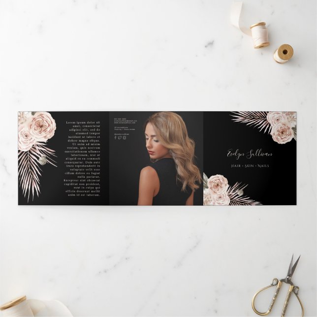 Tropical Roses Trifold Brochure (Outside)