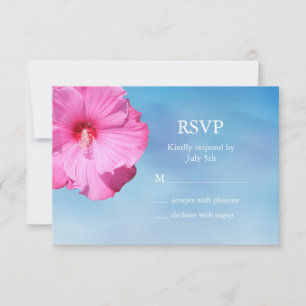Tropical RSVP (watercolor) Card