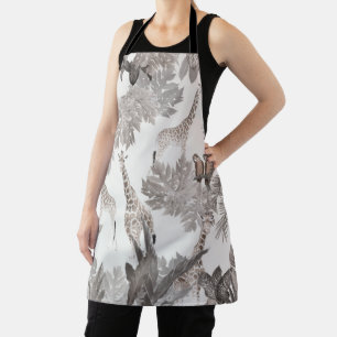 Tropical Safari Adventure 2 #art #tropical Apron