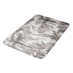 Tropical Safari Adventure 2 #art #tropical Bath Mat