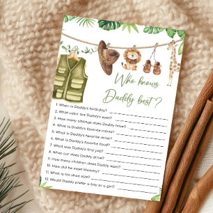 Tropical Safari Jungle Animal Who Knows Mummy Best