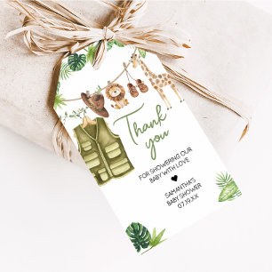 Tropical Safari Jungle Animals Favour Tags
