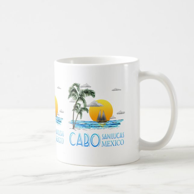 Tropical Sailing Cabo San Lucas Mexico Coffee Mug (Right)