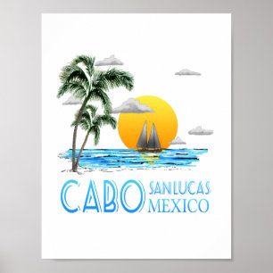 Tropical Sailing Cabo San Lucas Mexico Poster