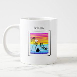 Tropical Sailing Large Coffee Mug