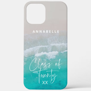 tropical sand beach ocean grad class of iPhone 12 pro max case