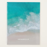 tropical sand beach ocean the adventure begins planner<br><div class="desc">Tropical sand beach ocean personalised the adventure begins design.</div>