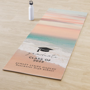 Tropical Sand Ocean Graduate Beach Yoga Mat