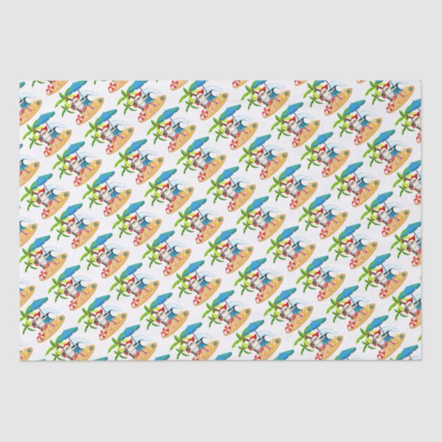 Tropical Santa  Tissue Paper (Front)