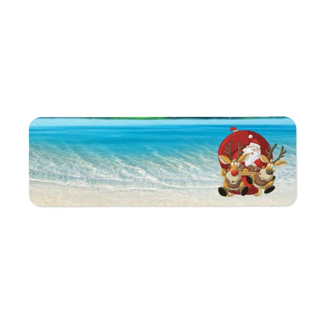 tropical santa's wild ride address labels (Front)