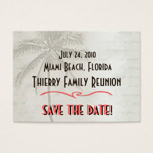 Tropical Save the Date Family Reunion