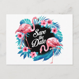 Tropical Save The Date Postcard