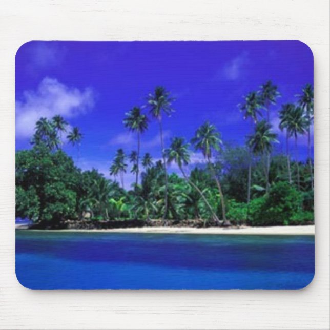 Tropical Scenc Mouse Pad (Front)