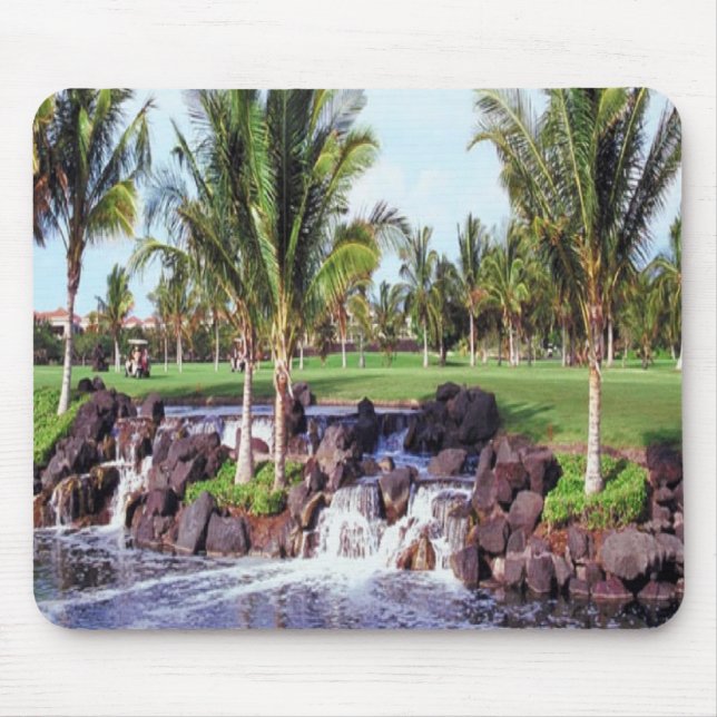 Tropical-scene mpusepad mouse pad (Front)