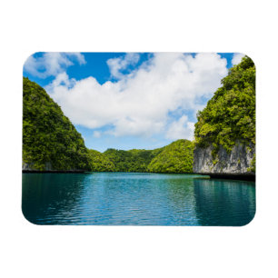 Tropical Scenic Of Rock Islands Magnet