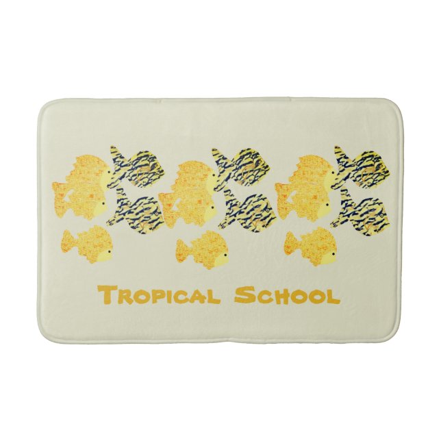 Tropical School Bath Mat (Front)