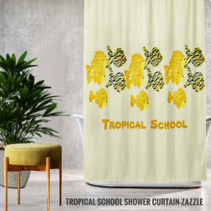 Tropical School Shower Curtain