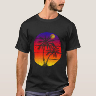 Tropical Sea Palm Tree Summer Vacations T-Shirt