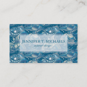 Tropical Sea Pattern Business Card
