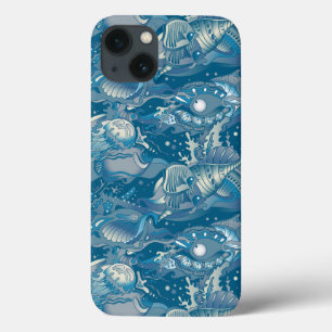 Tropical Sea Pattern iPhone 13 Case