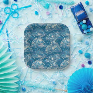 Tropical Sea Pattern Paper Plate