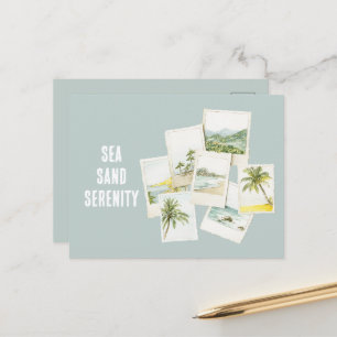 Tropical Sea Sand Serenity Beach Photos Postcard