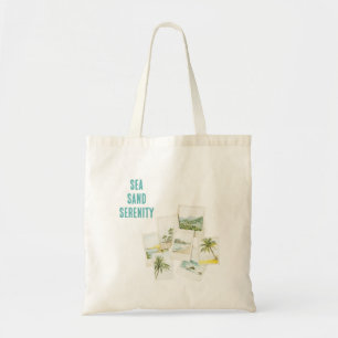 Tropical Sea Sand Serenity Beach Photos   Tote Bag