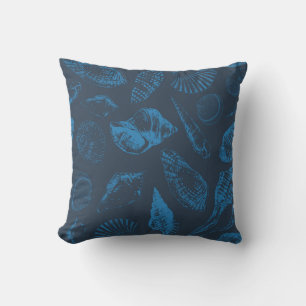 Tropical sea shells cushion
