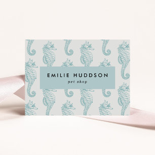 Tropical Seahorses, Fish Shop, Pet Shop, Aquariums Business Card