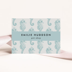 Tropical Seahorses, Fish Shop, Pet Shop, Aquariums Business Card
