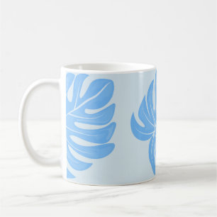 Tropical seamless ethnic pattern with exotic leave coffee mug