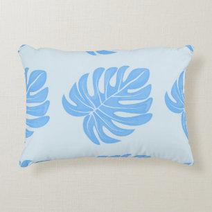 Tropical seamless ethnic pattern with exotic leave decorative cushion