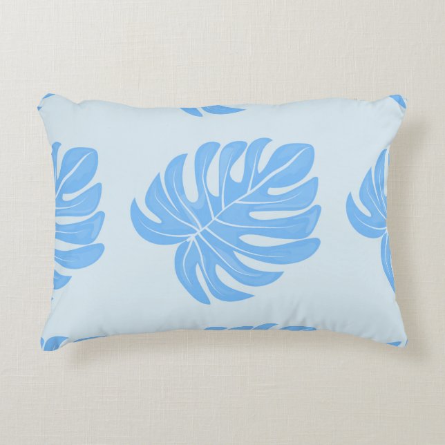 Tropical seamless ethnic pattern with exotic leave decorative cushion (Front)