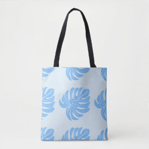 Tropical seamless ethnic pattern with exotic leave tote bag