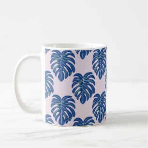 Tropical seamless pattern with leaves. Beautiful t Coffee Mug