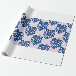 Tropical seamless pattern with leaves. Beautiful t Wrapping Paper