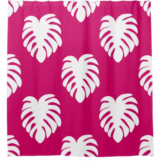 Tropical seamless pattern with monstera. art,backg shower curtain (Front)