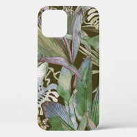 Tropical seamless pattern with tropical flowers, b