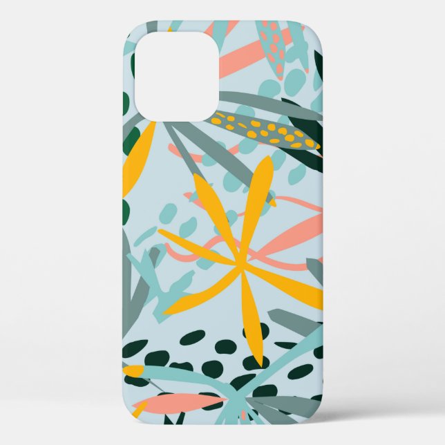 Tropical seamless texture with palm leaves, raster Case-Mate iPhone case (Back)