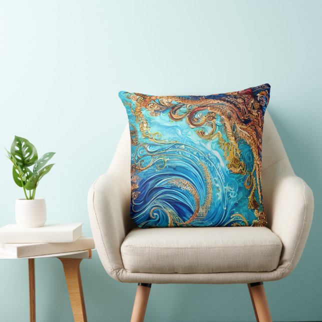Tropical Seascape Beach Ocean Waves  Cushion (Chair)