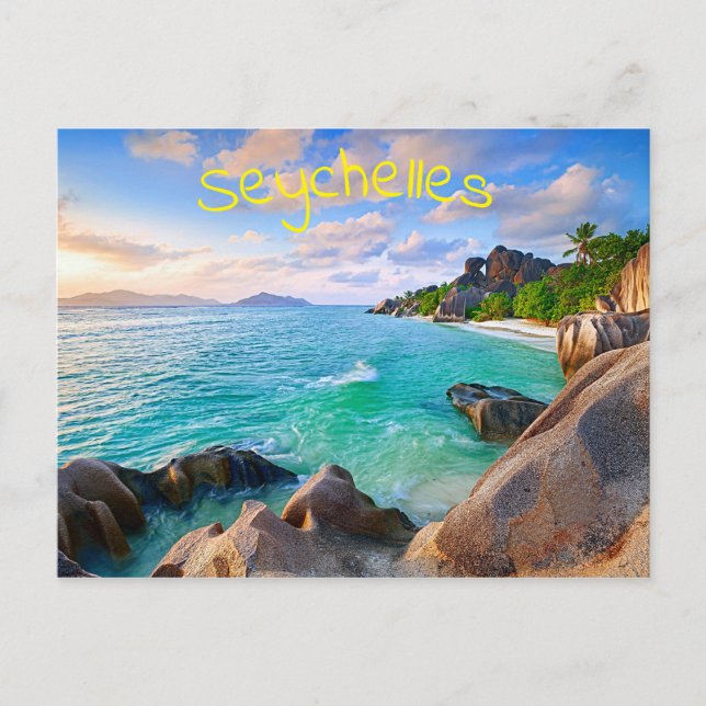 Tropical Seychelles Archipelago Postcard (Front)
