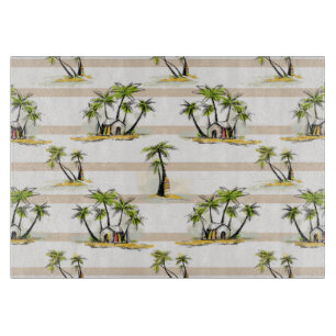 Tropical Shack And Palms Cutting Board