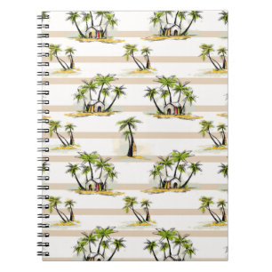 Tropical Shack And Palms Notebook