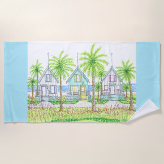 Tropical Shack Beach Towel