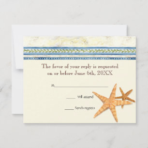 Tropical Shell Paradise  - RSVP Response Cards