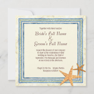 Tropical Shell Paradise  - Wedding Invitation