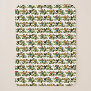 Tropical Sherpa Blanket (choose colour)